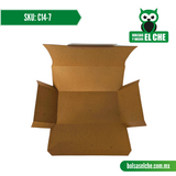 COD: C14-7 - CONTENEDOR GRANDE MEDIDAS 24CM X 13CM X 10CM - CARTON - COLOR CAFÉ - PAQ. CON 25 PZAS