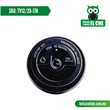 Codigo: TV12/20-17N - Tapa para Vaso de 12-16-20 Onzas Color Negro - Paq 50 Pzas