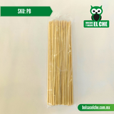 COD: PB - PALO DE MADERA DELGADO CON PUNTA, PARA BROCHETA - 25CM LARGO.