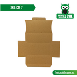 COD: C14-7 - CONTENEDOR GRANDE MEDIDAS 24CM X 13CM X 10CM - CARTON - COLOR CAFÉ - PAQ. CON 25 PZAS
