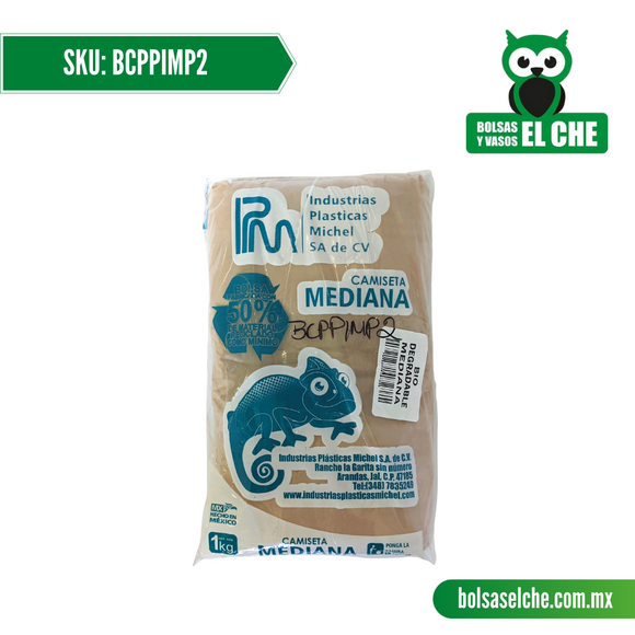 COD: BCPPIMP2 - BOLSA TIPO CAMISETA IMPRESO No. 2 - CONT. 1 KG