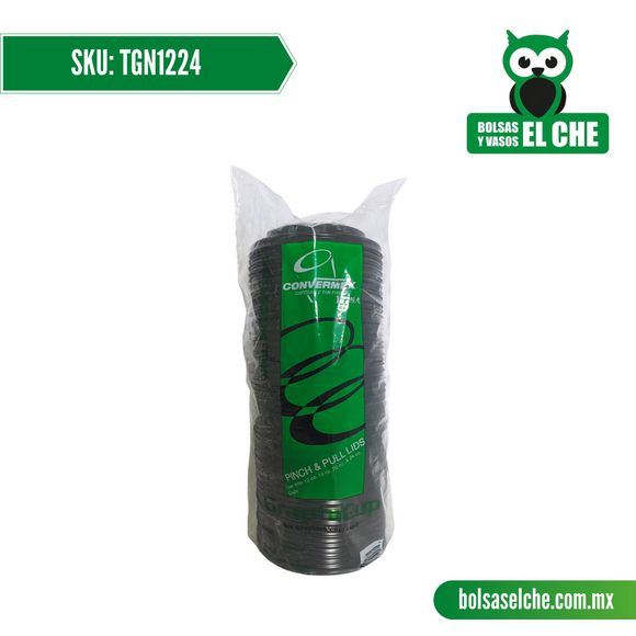 COD: TGN1224 - TAPA GRAPHI COLOR NEGRO No. 12, 24 - PAQUETE: 50 PZAS