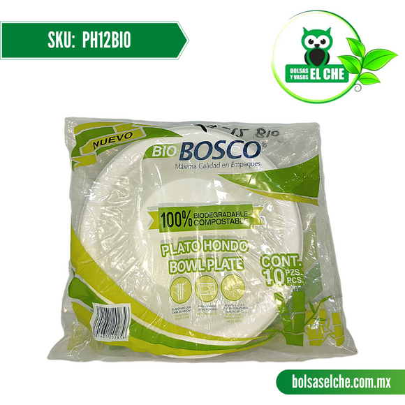 COD:PH12BIO - PLATO BIODEGRADABLE HONDO