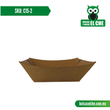 COD: C15-2 - CHAROLA - CARTON - COLOR CAFÉ No.2 MEDIDAS 10CM X 10CM X 5CM - PAQ. CON 25 PZAS