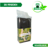 COD:POPADECNE14 - POPOTE DE PAPEL DECORADO COLOR NEGRO 14CM / 6 MM