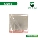 COD: CA21530 - CELOFAN CON ADHESIVO 21.5 CM X 30 CM - PAQ. CON 100 PZAS