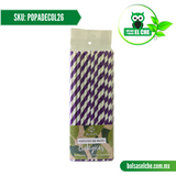 COD:POPADECOL26 - POPOTE DE PAPEL DECORADO COLOR 26 CM / 8 MM