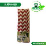 COD:POPADECOL26 - POPOTE DE PAPEL DECORADO COLOR 26 CM / 8 MM