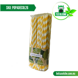 COD:POPADECOL26 - POPOTE DE PAPEL DECORADO COLOR 26 CM / 8 MM