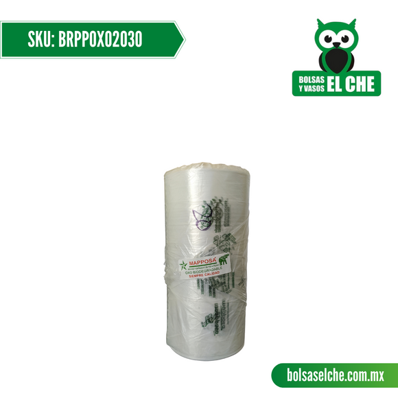 COD: BRPPOXO2030 - BOLSA ROLLO OXO BIODEGRADABLE DE 20CM X 30CM. VENTA POR PIEZA - APROX. 1 KG