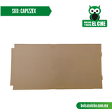 COD: CAPIZZEX - CAJA PARA PIZZA EXTRAGRANDE DIAMETRO 16 PULGADAS - CARTON - COLOR CAFÉ