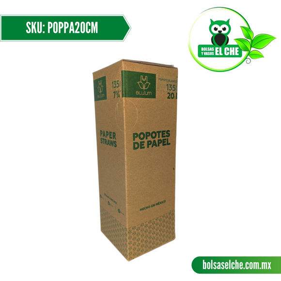 COD:POPPA20CM - POPOTE DE PAPEL S/E 20 CM