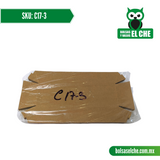 COD: C17-3 - CONTENEDOR GRANDE No.3 MEDIDAS 18CM X 6CM X 4CM - CARTON - COLOR CAFÉ - PAQ. CON 25 PZAS.