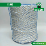 COD: RBG - RAFIA - BOLA GRANDE COLOR BLANCO - VENTA POR PIEZA