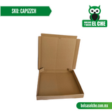 COD: CAPIZZCH - CAJA PARA PIZZA CHICA CORRUGADO CON IMPRESIONES - DIAMETRO 11 PULGADAS - CARTON - COLOR CAFÉ