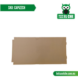 COD: CAPIZZCH - CAJA PARA PIZZA CHICA CORRUGADO CON IMPRESIONES - DIAMETRO 11 PULGADAS - CARTON - COLOR CAFÉ