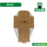 COD: C14-1 - CONTENEDOR CHICO MEDIDAS 12CM X 12CM X 8CM - CARTON - COLOR CAFÉ - PAQ. CON 25 PZAS