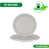 COD:BIOPLALIGDE9 - PLATO GRANDE BIODEGRADABLE LISO No. 9