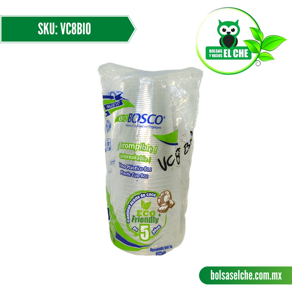 COD: VC8BIO - VASO NATURAL 8 BIODEGRADABLE